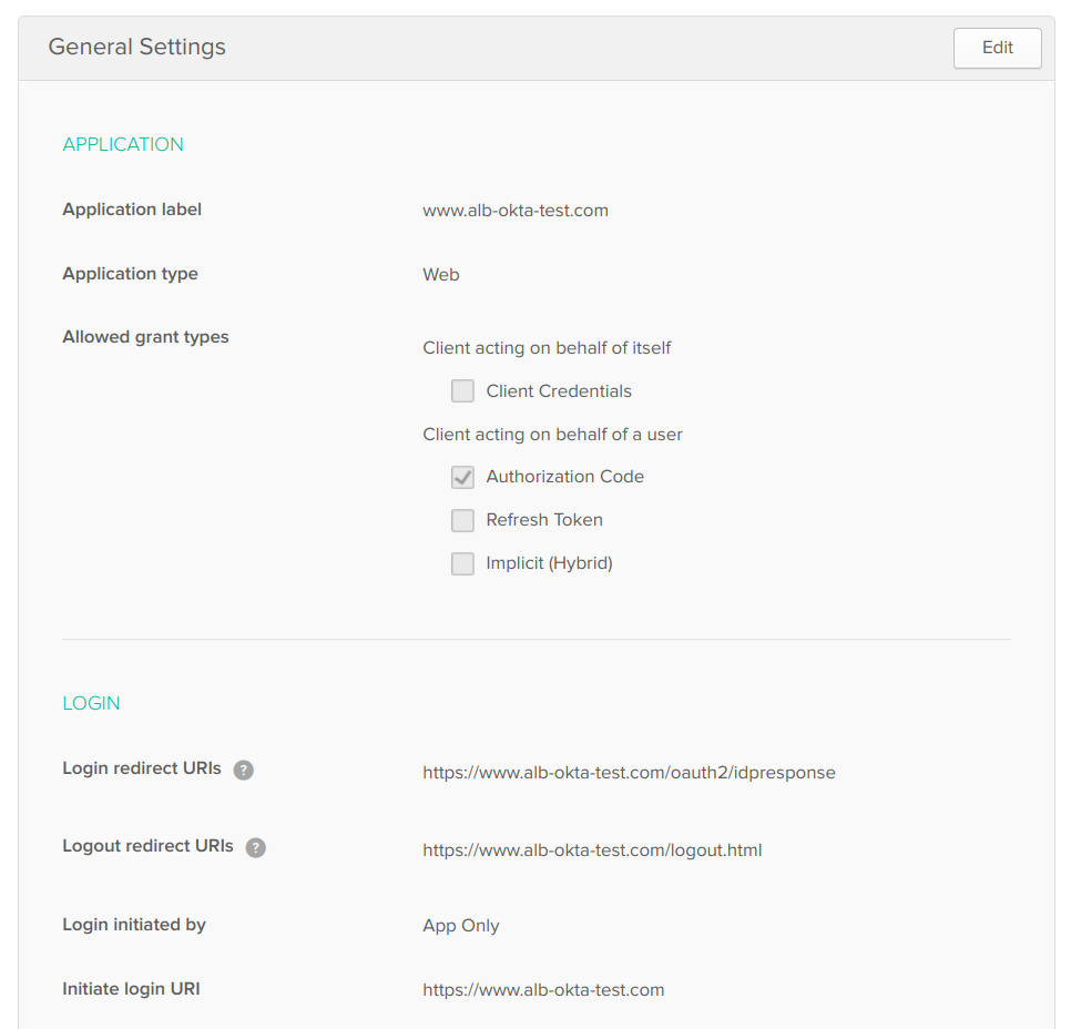 AWS ELB Authentication with OKTA