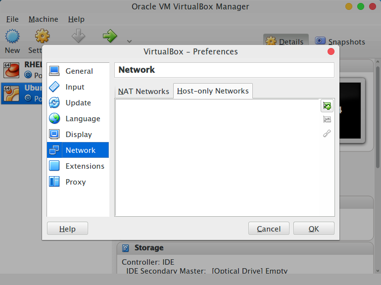 Create Host only network adapter 2